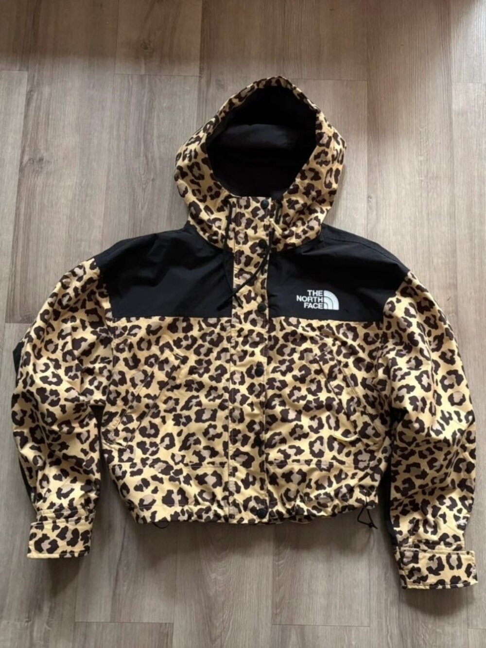 The North Face Reign On Leopard Print Rain Jacket Size S